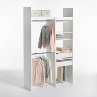 Гардероб Модульный с 1 стеллажом и 2 отделениями для одежды Yann единый размер белый LA REDOUTE INTERIEURS  фото, kupilegko.ru